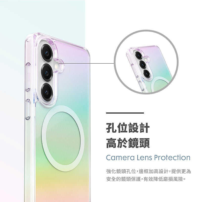 LAUT 萊德 Galaxy S26/S26+/S26 Ultra|MagSafe磁吸炫彩保護殼-彩透白
