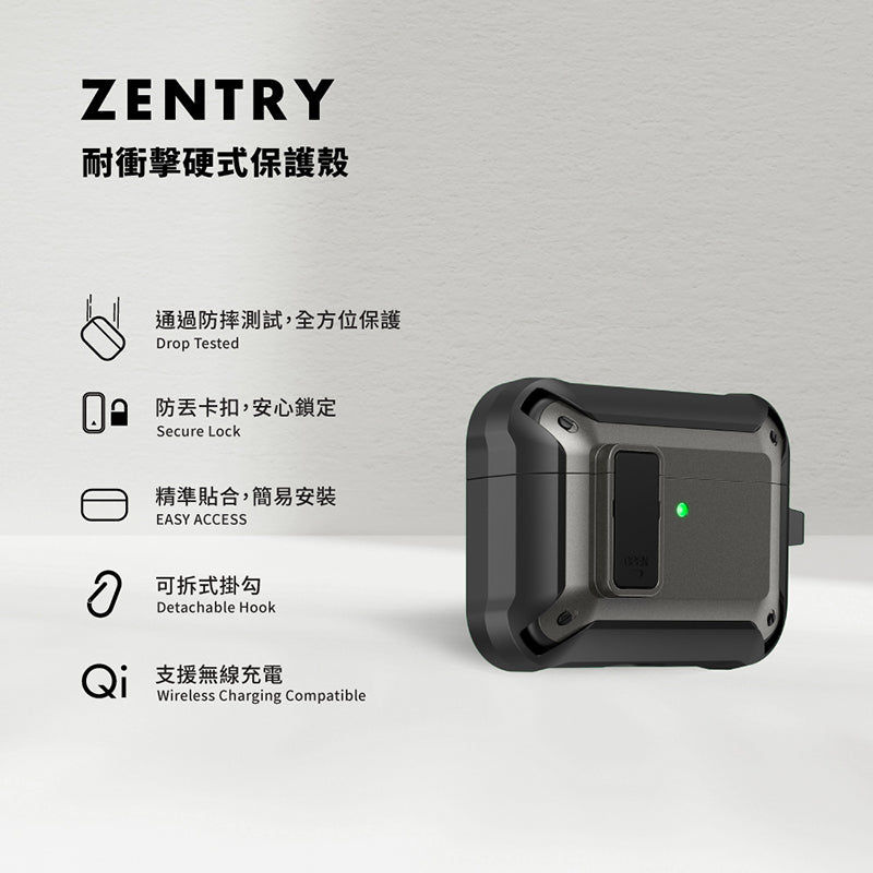 LAUT 萊德 AirPods Pro 3 保護殼|耐衝擊硬式款-黑