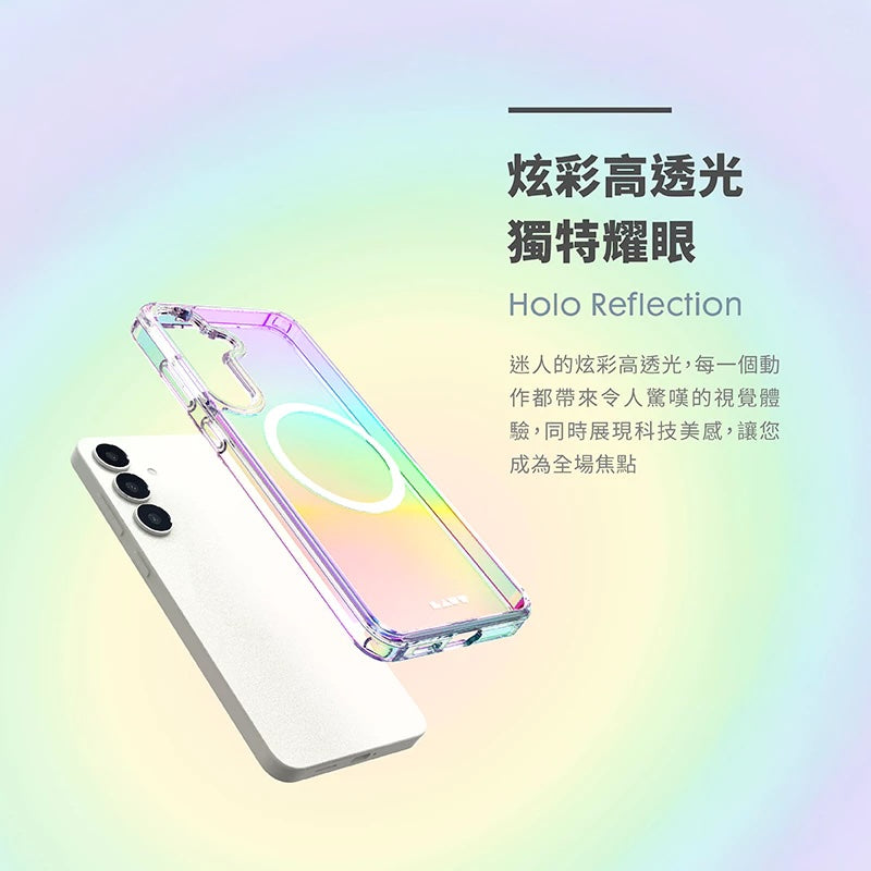 LAUT 萊德 Galaxy S25手機殼|磁吸炫彩款-彩透白|適用S25/S25+/S25 Ultra