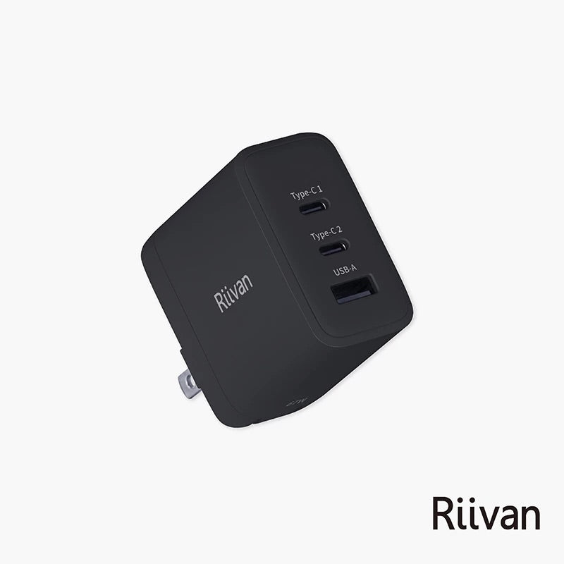 Riivan| 67W 2C1A GaN氮化鎵|三孔充電器