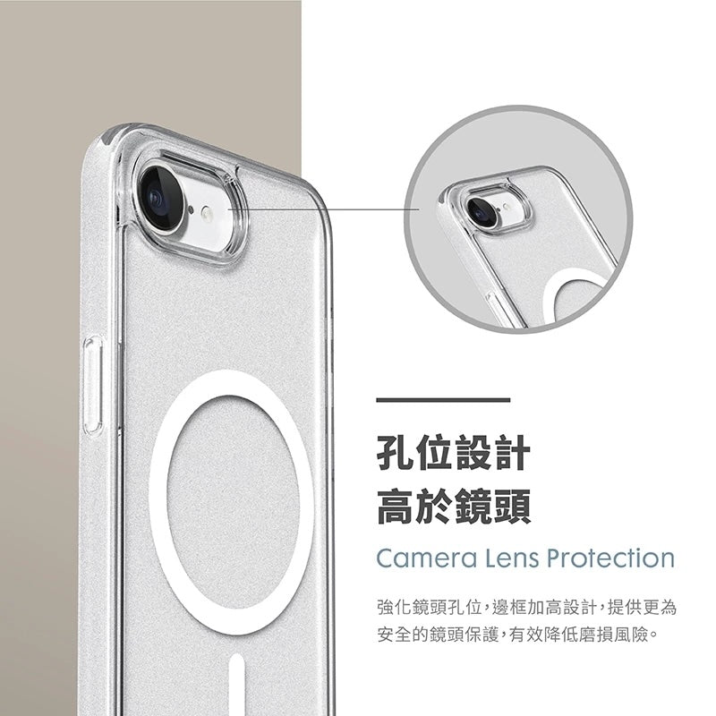 LAUT 萊德 iPhone 16e手機殼|MagSafe磁吸晶透款-透明