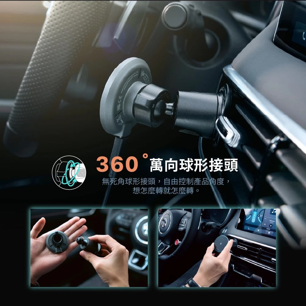 ADAM 亞果元素|Qi2 15W|CQ1極致版車用磁吸充電器
