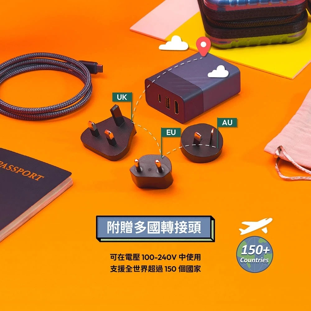 ADAM 亞果元素|GaN Hub 65W|氮化鎵影像傳輸電源供應器