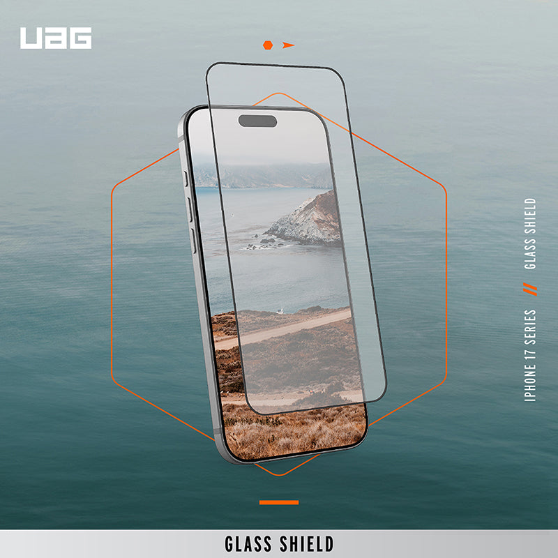 UAG iPhone 17/Air/17 Pro/Pro Max 2.5D滿版鋼化玻璃保護貼