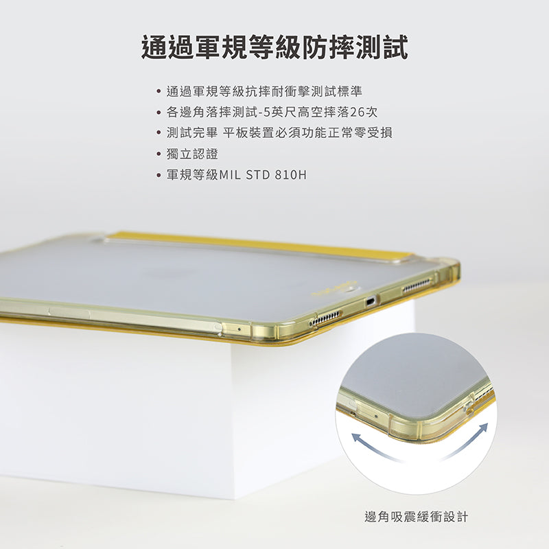 TUCANO iPad保護套|透明背版軍規防摔款|適用iPad Air 11/13 / iPad Pro 11/13