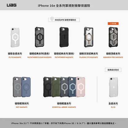 UAG iPhone 16e手機殼｜MagSafe磁吸耐衝擊輕薄款
