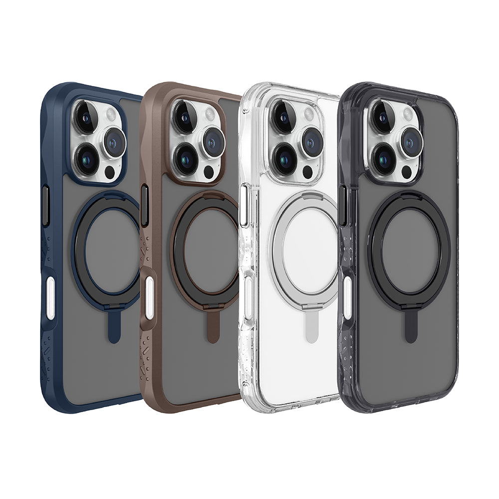 LAUT萊德 iPhone 16手機殼｜MagSafe磁吸360支架軍規款｜適用16/Plus/Pro/Pro Max