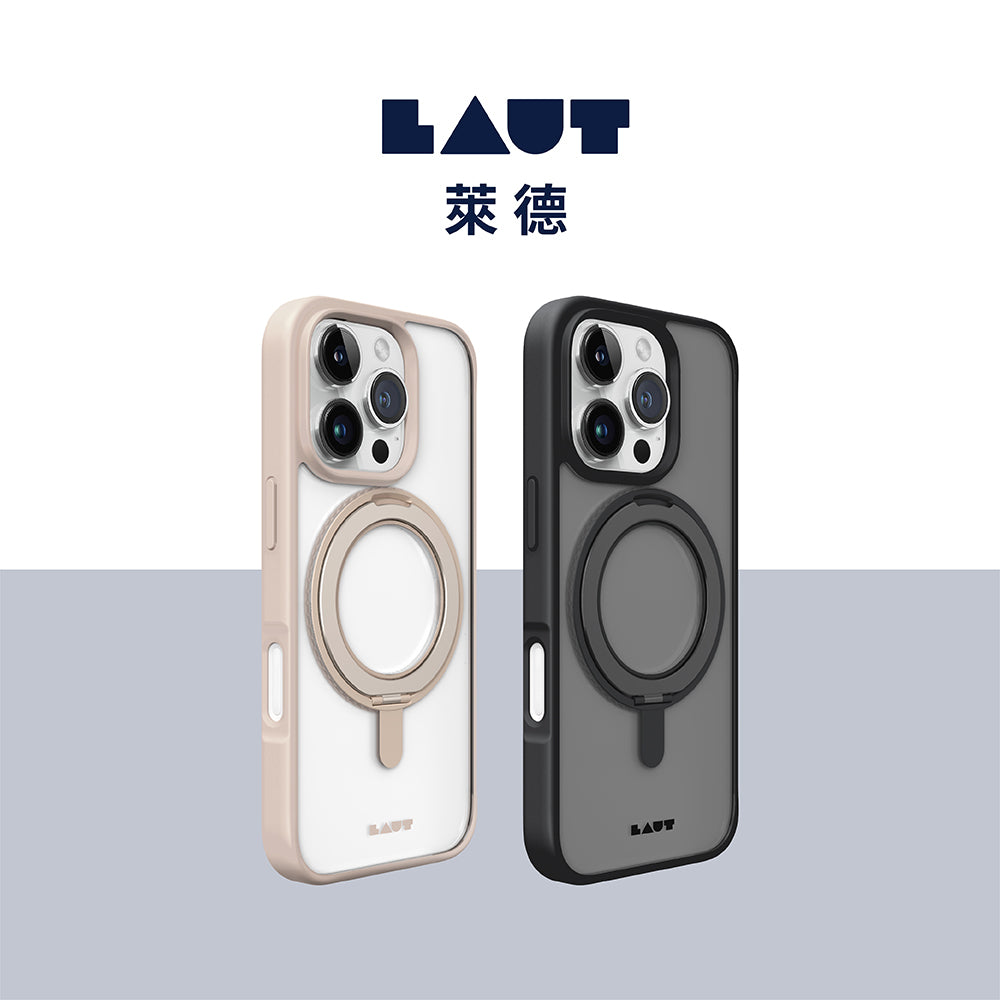 LAUT 萊德 iPhone 16 Pro/Pro Max手機殼｜MagSafe磁吸360支架簡約耐衝擊款