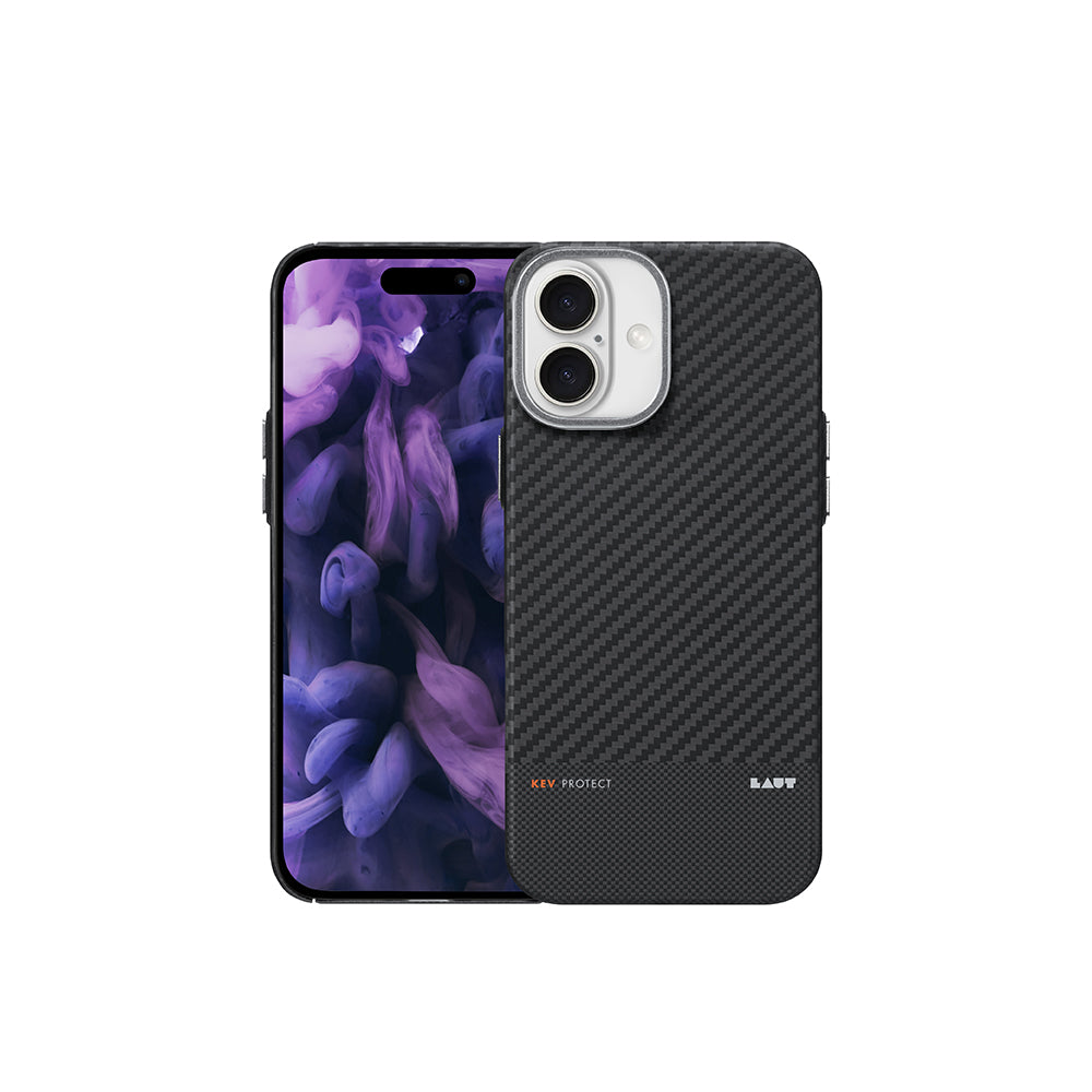 LAUT萊德 iPhone 16手機殼｜MagSafe磁吸鏡頭支架極薄纖維款｜適用16/Plus/Pro/Pro Max