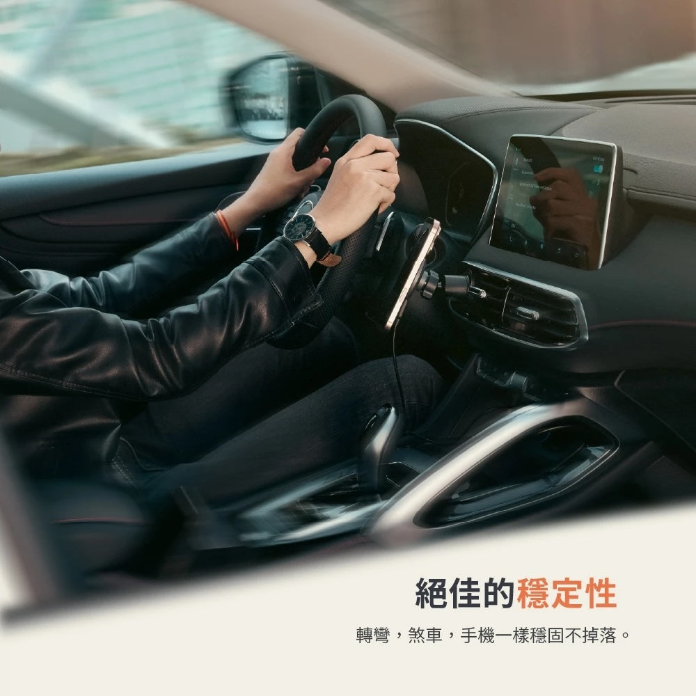 ADAM 亞果元素｜Qi2 15W｜CQ1極致版車用磁吸充電器
