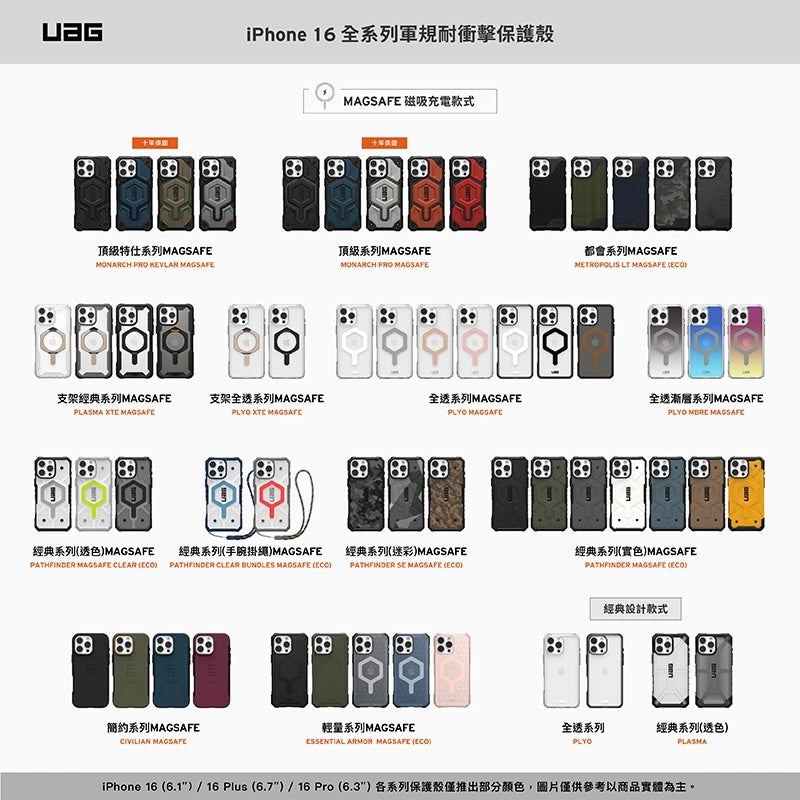 UAG｜iPhone 16 Pro Max 磁吸頂級(特仕)版耐衝擊保護殼-Ultem 塑鋼 (MagSafe)
