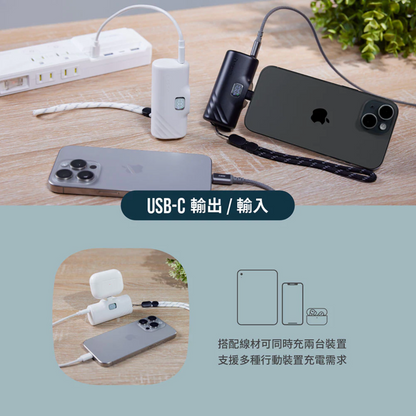 ADAM 亞果元素｜Lightning｜GRAVITY F5C LED 顯示口袋型行動電源