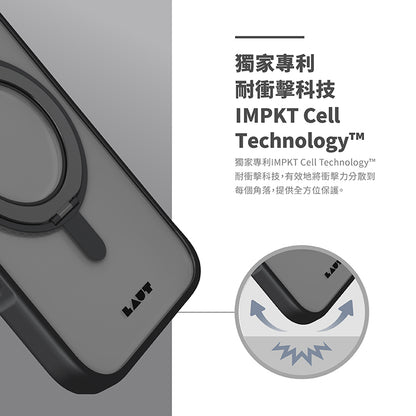 LAUT 萊德 iPhone 16 Pro/Pro Max手機殼｜MagSafe磁吸360支架簡約耐衝擊款