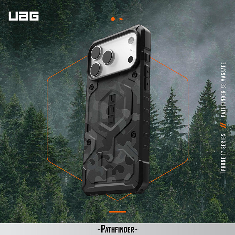 UAG iPhone 17 Pro/Pro Max手機殼｜MagSafe磁吸耐衝擊經典款-迷彩黑