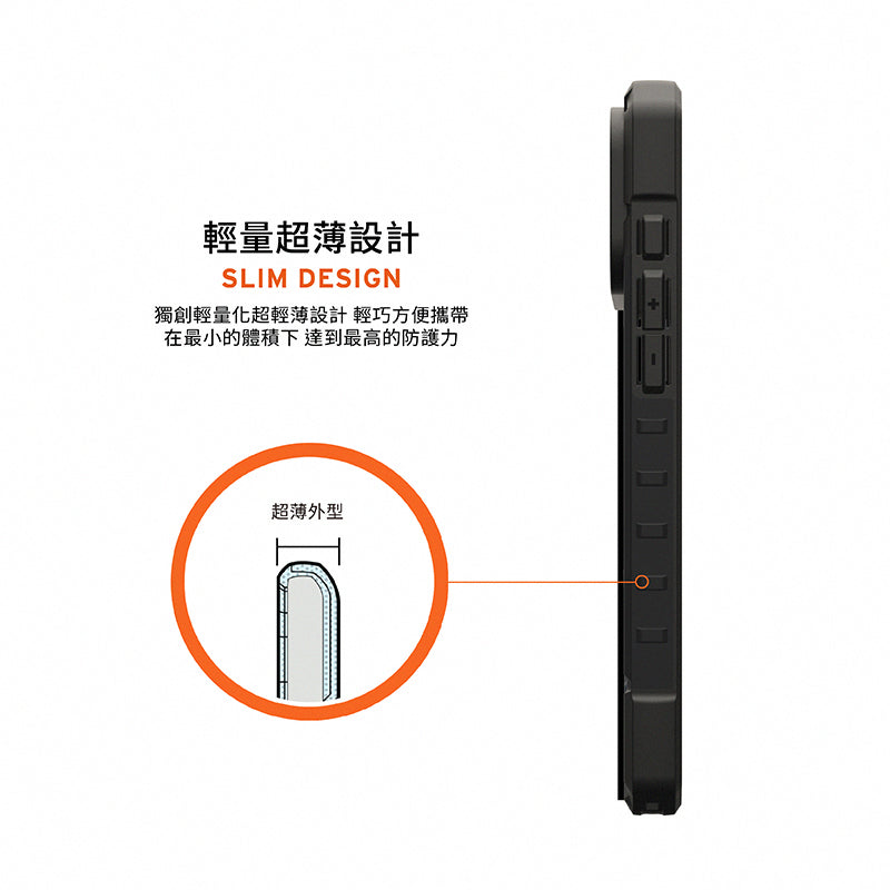 UAG iPhone 17 Pro/Pro Max手機殼｜MagSafe磁吸耐衝擊經典款-迷彩黑