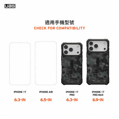 UAG iPhone 17 Pro/Pro Max手機殼｜MagSafe磁吸耐衝擊經典款-迷彩黑