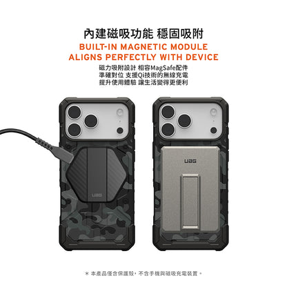 UAG iPhone 17 Pro/Pro Max手機殼｜MagSafe磁吸耐衝擊經典款-迷彩黑