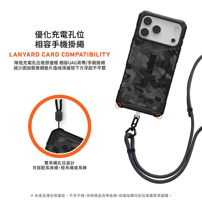 UAG iPhone 17 Pro/Pro Max手機殼｜MagSafe磁吸耐衝擊經典款-迷彩黑