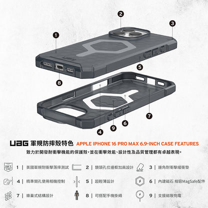 UAG iPhone 16手機殼｜MagSafe磁吸耐衝擊輕量款｜適用16/Plus/Pro/Pro Max
