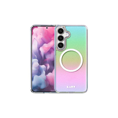 LAUT 萊德 Galaxy S25手機殼｜磁吸炫彩款-彩透白｜適用S25/S25+/S25 Ultra