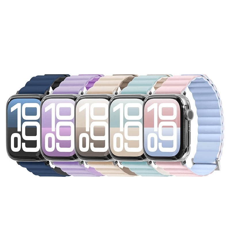 LAUT 萊德 Apple Watch錶帶｜雙色矽膠款｜適用38/40/41/42/44/45/46/49mm