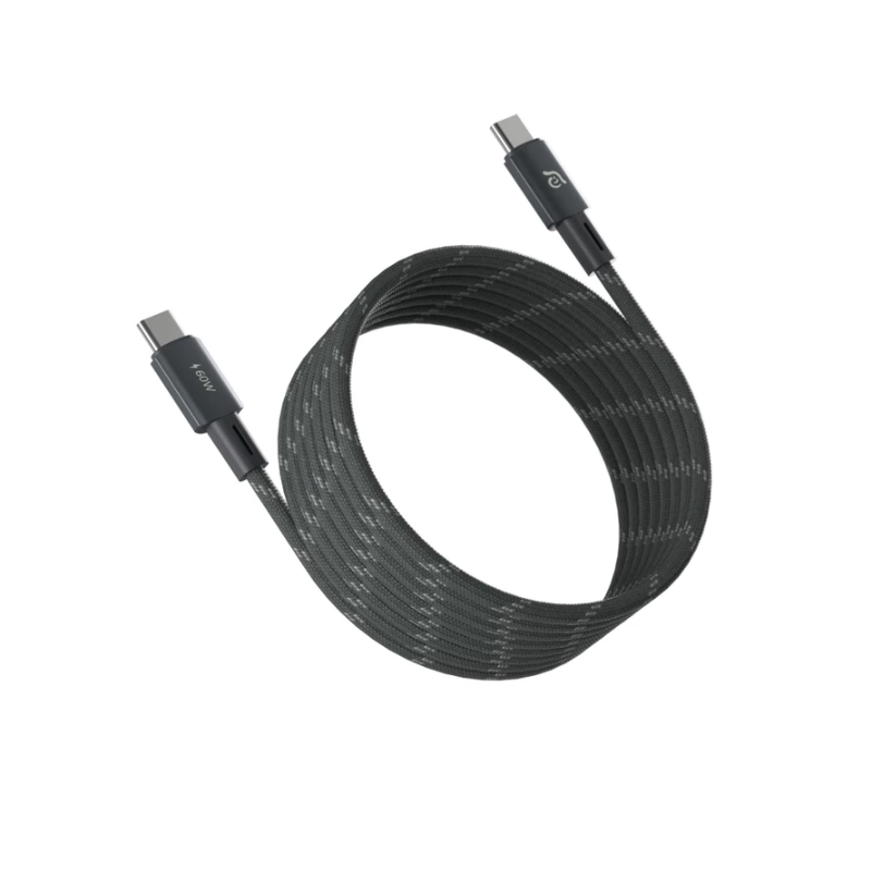 ADAM 亞果元素｜USB-C 對 USB-C｜60W MS100/MS200 磁吸充電線