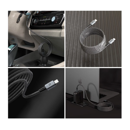 ADAM 亞果元素｜USB-C 對 USB-C｜240W MP100/MP200 磁吸充電線