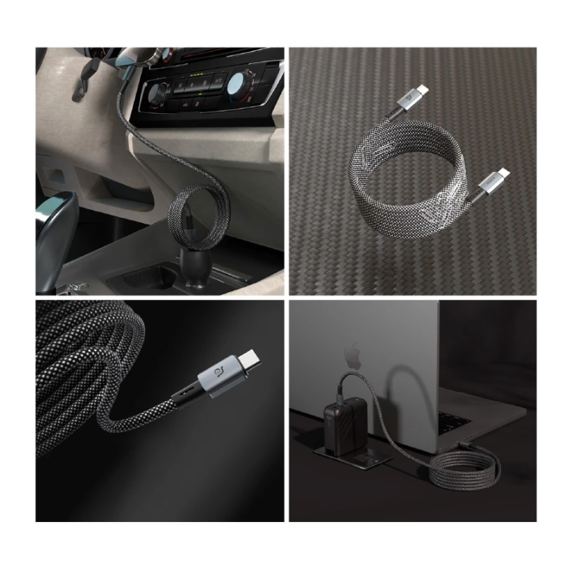 ADAM 亞果元素｜USB-C 對 USB-C｜240W MP100/MP200 磁吸充電線