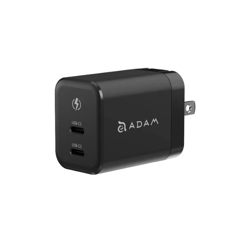 ADAM 亞果元素｜GaN 45W｜OMNIA X45C 雙孔快速電源供應器