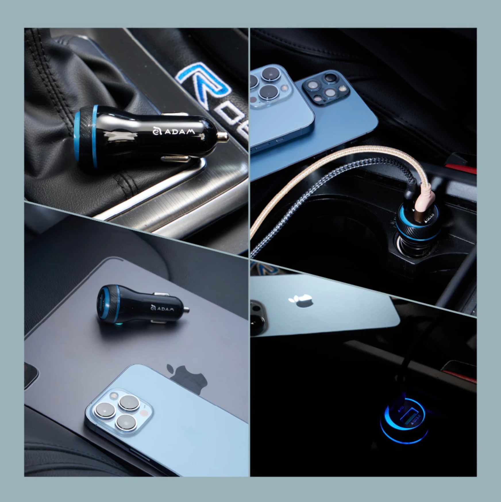 ADAM 亞果元素｜USB-C/A 45W｜OMNIA C1+ 「車用」雙孔快速電源供應器