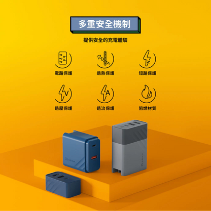 ADAM 亞果元素｜GaN Hub 65W｜氮化鎵影像傳輸電源供應器