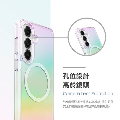 LAUT 萊德 Galaxy S26/S26+/S26 Ultra｜MagSafe磁吸炫彩保護殼-彩透白