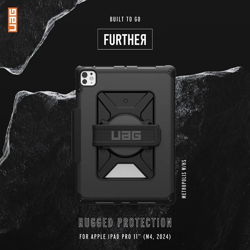 UAG iPad Pro 11吋保護殼(M4,2024)｜耐衝擊旋轉式款