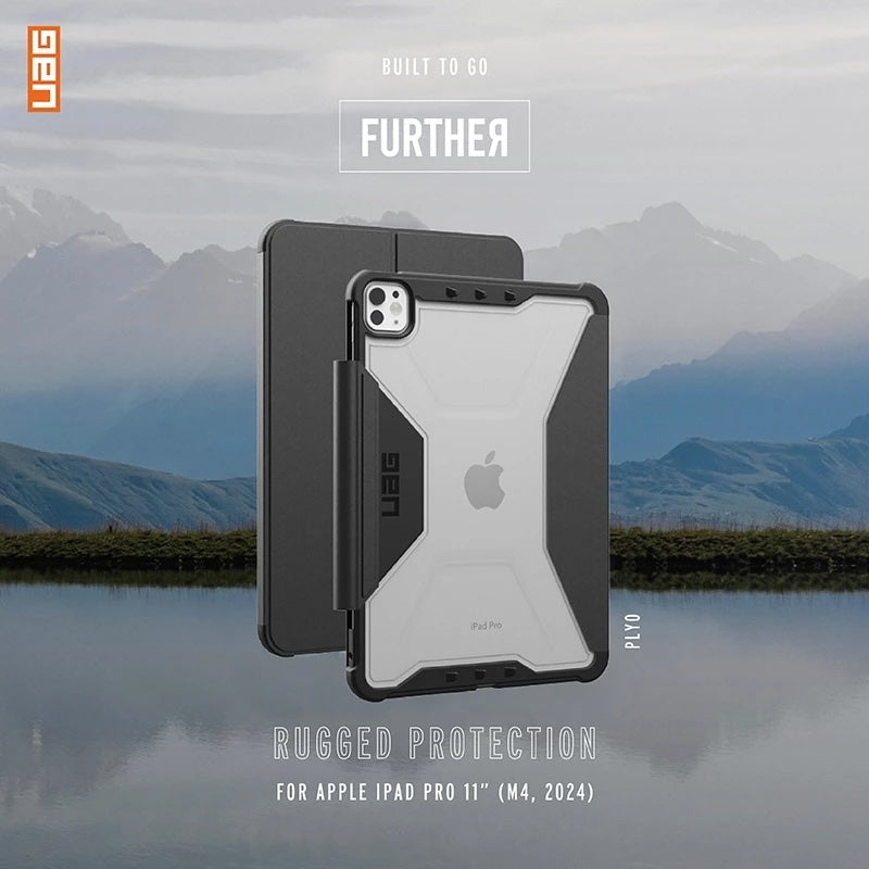 UAG iPad Pro 11吋保護殼(M4,2024)｜耐衝擊全透款-黑