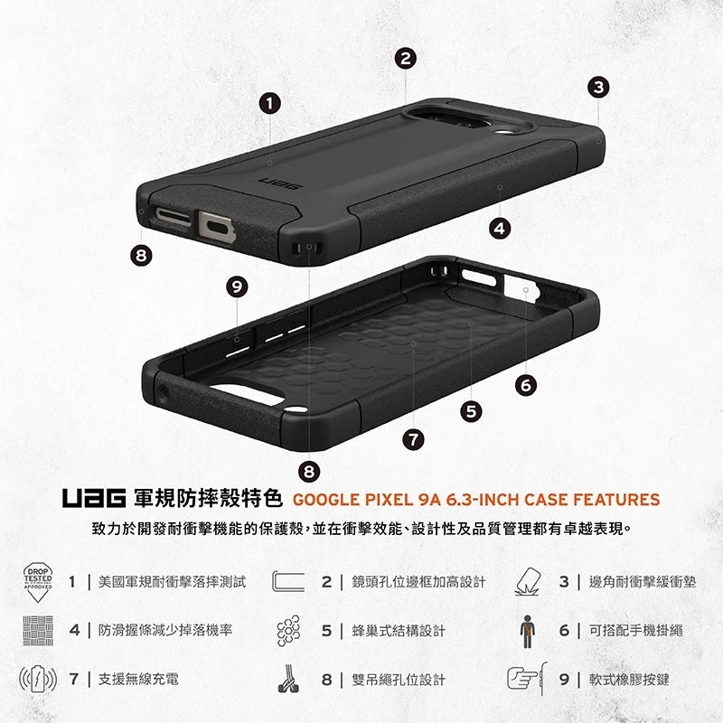 UAG Google Pixel 9a手機殼｜耐衝擊款