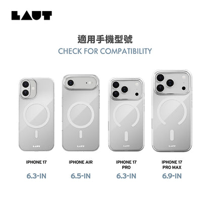 LAUT 萊德 iPhone 17/Air/17 Pro/Pro Max手機殼｜MagSafe磁吸晶透款