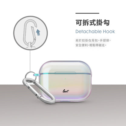 LAUT 萊德 AirPods Pro 3 保護殼｜炫彩防摔款-彩透白