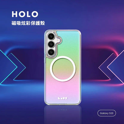 LAUT 萊德 Galaxy S25手機殼｜磁吸炫彩款-彩透白｜適用S25/S25+/S25 Ultra