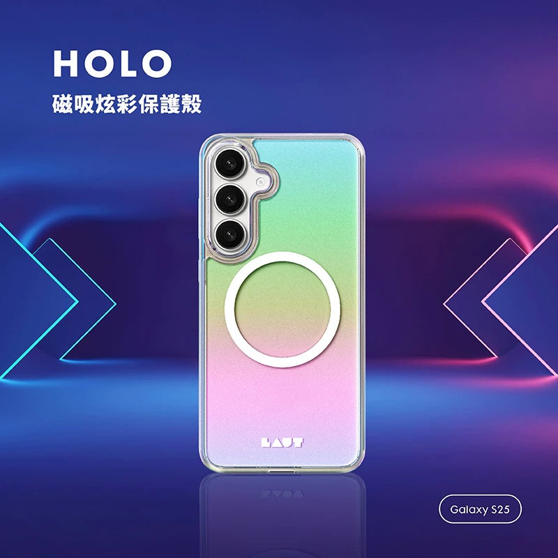 LAUT 萊德 Galaxy S25手機殼｜磁吸炫彩款-彩透白｜適用S25/S25+/S25 Ultra