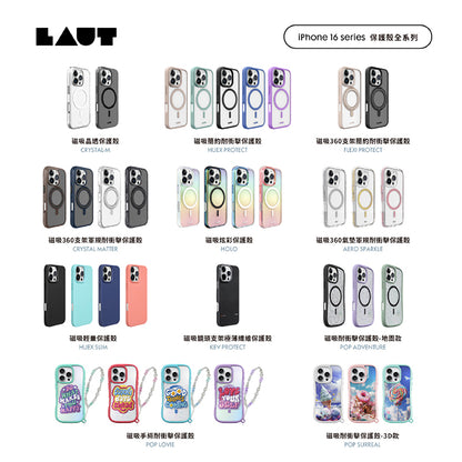 LAUT 萊德 iPhone 16手機款｜MagSafe磁吸晶透款｜適用16/Plus/Pro/Pro Max