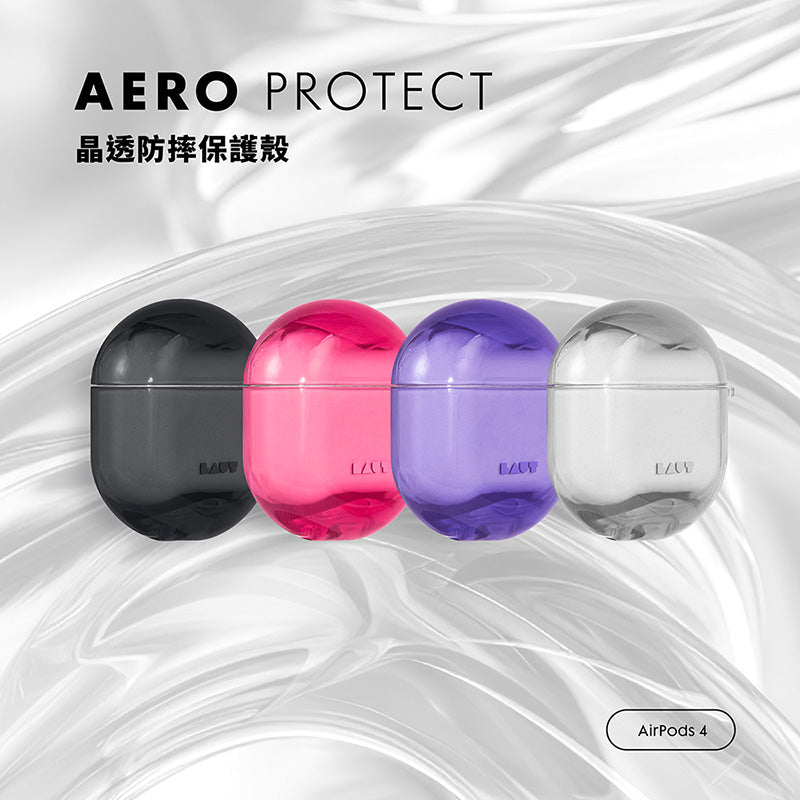 LAUT 萊德 AirPods 4保護殼 ｜晶透防摔款
