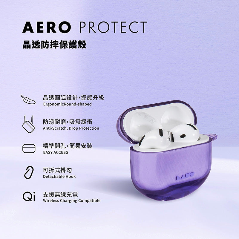 LAUT 萊德 AirPods 4保護殼 ｜晶透防摔款