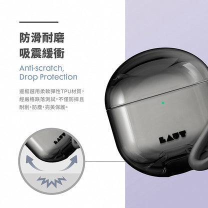 LAUT 萊德 AirPods 4保護殼 ｜晶透防摔款