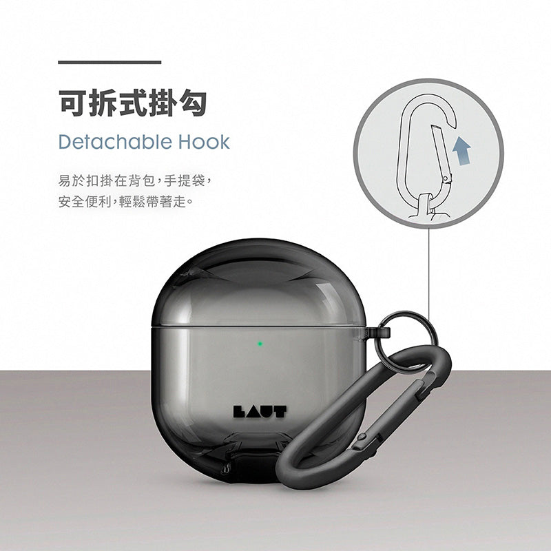 LAUT 萊德 AirPods 4保護殼 ｜晶透防摔款