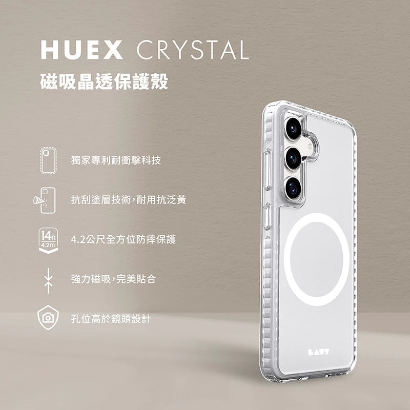 LAUT 萊德 Galaxy S25手機殼｜磁吸晶透款｜適用S25/S25+/S25 Ultra