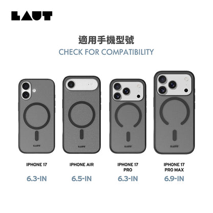 LAUT 萊德 iPhone 17/Air/17 Pro/Pro Max手機殼｜MagSafe磁吸簡約耐衝擊款