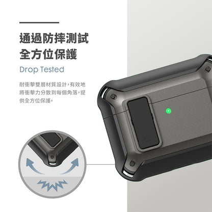 LAUT 萊德 AirPods Pro 3 保護殼｜耐衝擊硬式款-黑