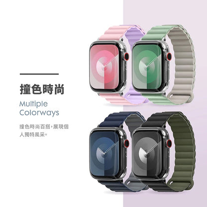 LAUT 萊德 Apple Watch錶帶｜撞色矽膠款｜適用38/40/41/42/44/45/46/49mm