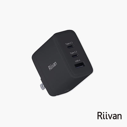 Riivan｜ 67W 2C1A GaN氮化鎵｜三孔充電器