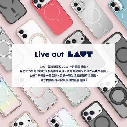 LAUT 萊德 iPhone 17 Pro/Pro Max手機殼｜MagSafe磁吸360支架簡約耐衝擊款